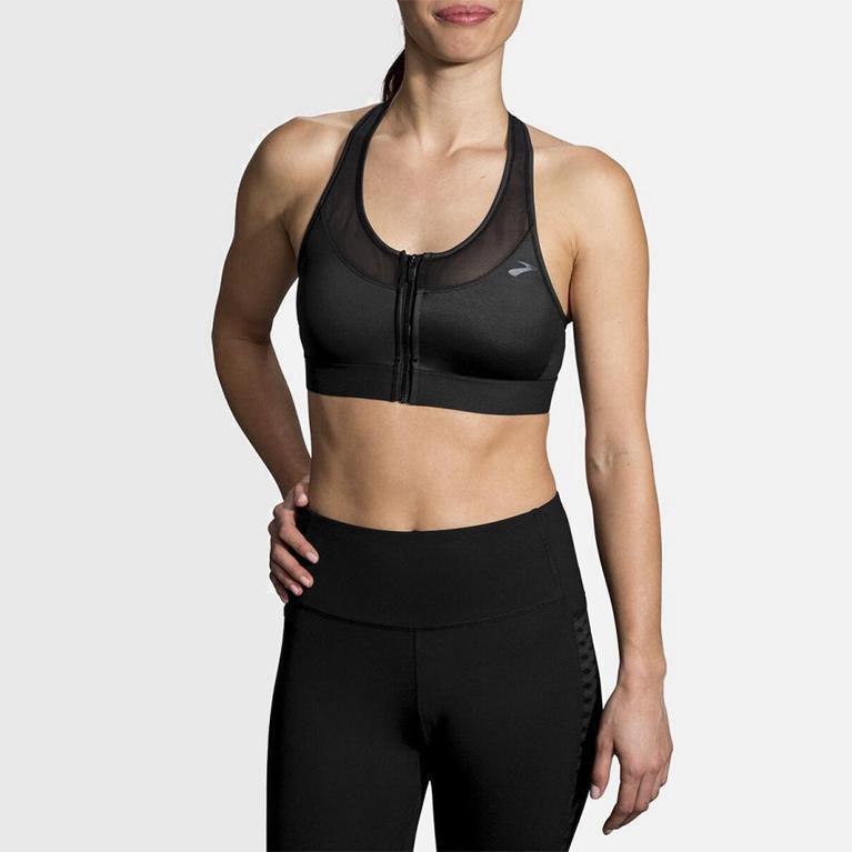 Brooks Fastforward Zip - Run Bra Mujer - Gris (PH2018976)